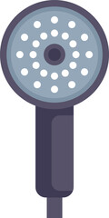 Simple icon of a shower head with multiple nozzles for a comfortable shower experience