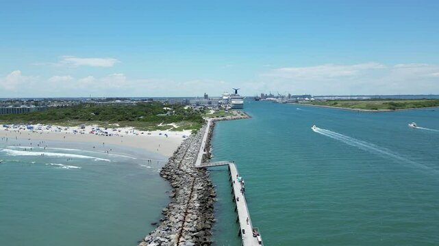 Jetty Park near Port Canaveral on Florida's Space Coast in Brevard County	