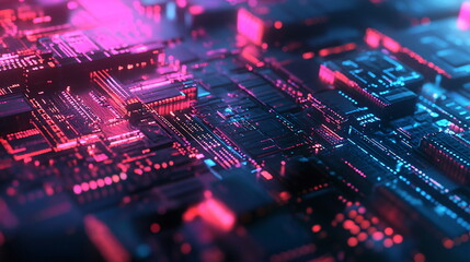 Obraz premium Futuristic Abstract Digital Data Streams and Networks