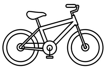 A bycycle image in shilouette vector illustration