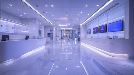 Obraz premium High-Tech Medical Facility Leveraging Telemedicine and AI for Care