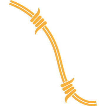 recommend clip art: Decorative Abstract Barbed Wire Line Art Icon Element