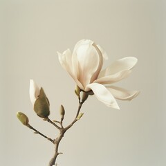 A photography of a magnolia