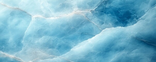 Obraz premium Abstract Blue Marble Texture with Veins