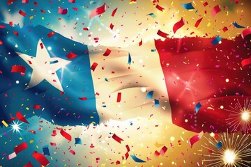 Obraz premium Feast of sovereignty: Panama's Independence Day, important national event that unites citizens in honouring country's freedom, cultural heritage, marking historic path to independence.