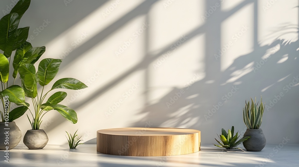 Poster 2. **design a serene scene with a wooden table as the backdrop, illuminated by soft summer sunlight.