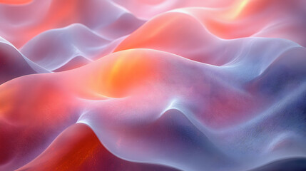 Obraz premium Minimalistic Abstract Background with Smooth Pastel Gradients and Modern Wave Patterns