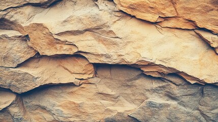 Fototapeta premium Rough sandstone texture background with a grainy, layered surface showcasing natural weathering.