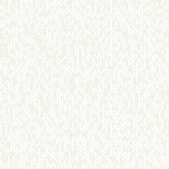 Knit texture melange seamless pattern. Monochrome vector background for banner, site, card, wallpaper. Weaving imitation print for fabric