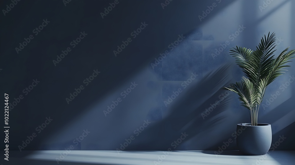 Poster 1. **create a sleek vector illustration of a studio background in deep navy blue, designed to provid