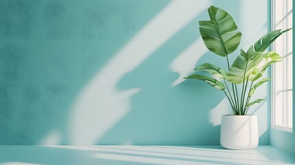 2. **Design a soft turquoise light background with a minimalist aesthetic, ideal for presentations. The simplicity of the background should allow for easy integration of text and visuals, creating a