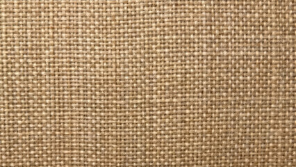 Close-up of textured beige fabric showcasing weaving patterns in natural lighting, perfect for...