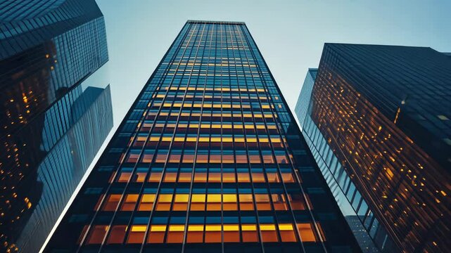 Modern Skyscrapers in the City