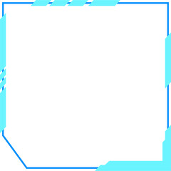 Obraz premium HUD futuristic cyber frame design element vector