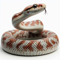 Obraz premium snake on white background