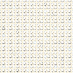 Shiny rhinestone surface pattern design. Polka dot with gems, sparkling diamonds vector illustration. Glittering crystals seamless background. Jewel imitation wallpaper