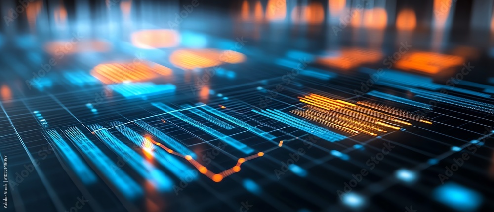 Aufkleber A closeup of data visualization in sustainability analytics, highlighting ESG reporting tools for green business planning and corporate responsibility