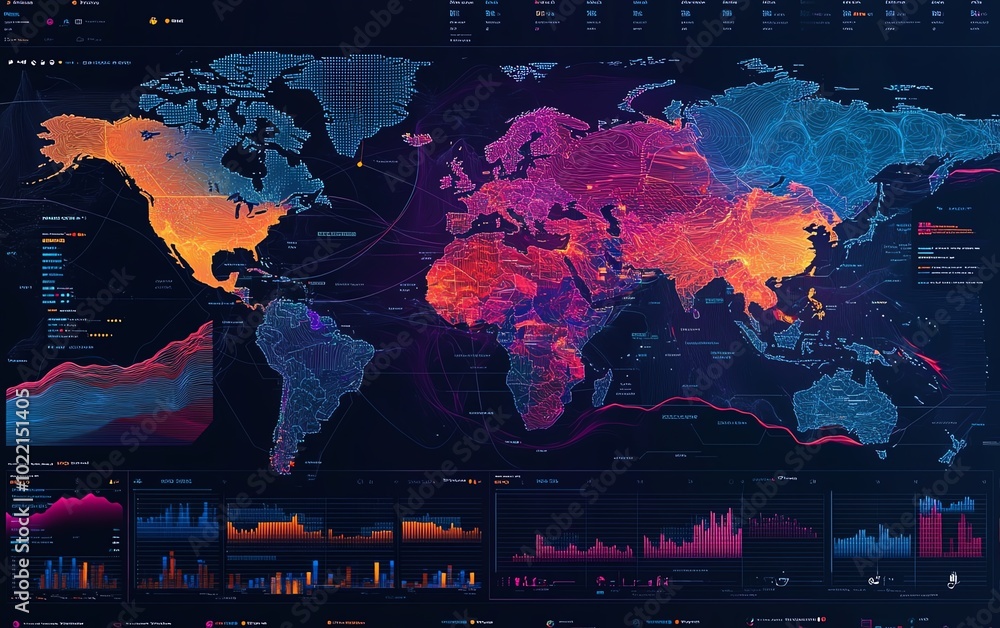 Aufkleber A visually striking representation of sustainability analytics dashboards, focusing on ESG reporting tools for responsible corporate strategies