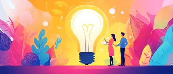 Motivational coaching scene illustrating a mentor providing guidance, focusing on personal and career development, inviting design, harmonious colors