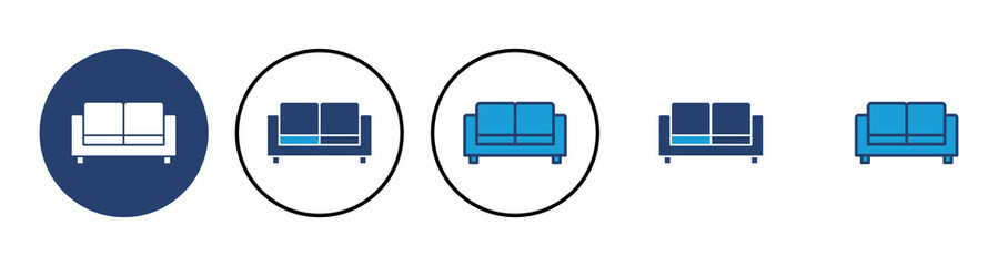 Sofa icon vector. sofa icon illustration