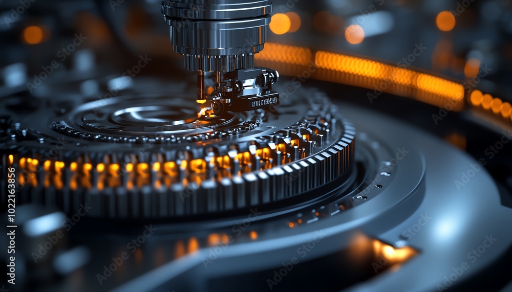 Aufkleber intricate closeup of the manufacturing process for electric vehicle battery cells, showcasing the as