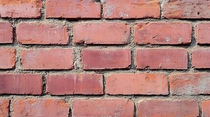 Textured Brick Wall with Warm Red Tones