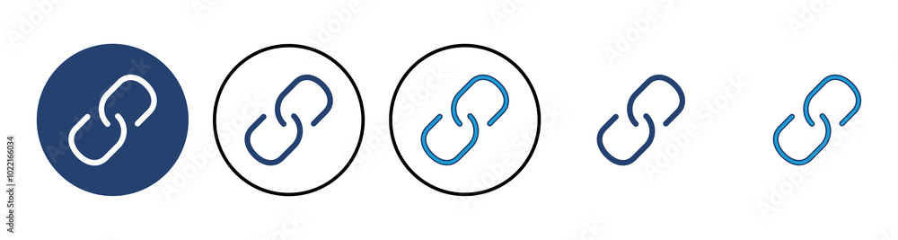 Poster link icon vector. hyperlink chain symbol.