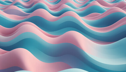 Pastel abstract illustration of Waves and Dunes for background and liminal space 