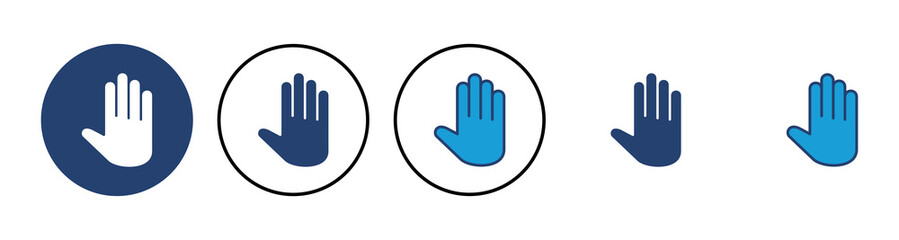 Hand icon vector. hand vector icon, palm