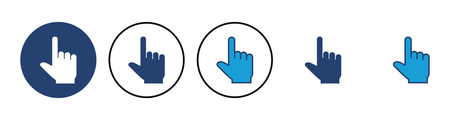 Hand click icon vector. pointer icon vector. hand cursor icon vector