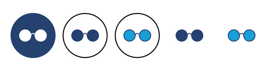 Glasses icon vector. Glasses vector icon