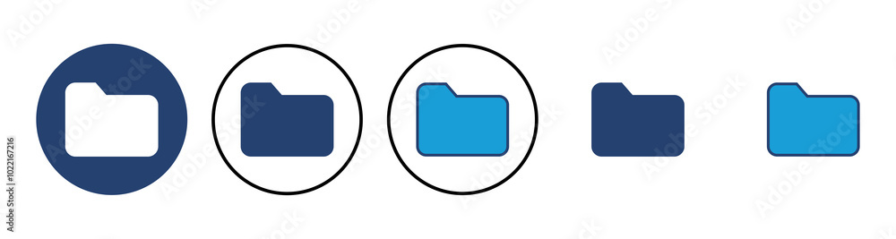 Poster folder icon vector. folder vector icon