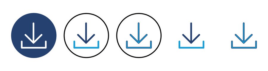 Download icon vector. Download vector icon