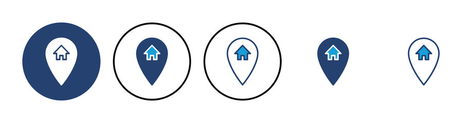 address icon vector. home location icon vector