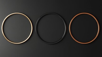 Elegant Circular Frames in Various Finishes