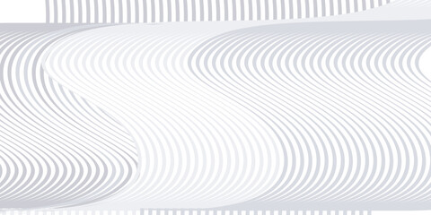 Abstract black and white wave lines pattern on white background