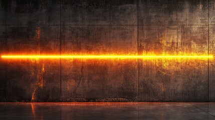 Naklejka premium Abstract Orange Light on Dark Concrete Wall