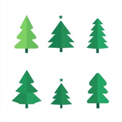 Obraz premium Vector illustration of Christmas tree