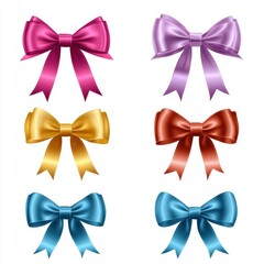 Ribbon for gift box wrapping for holiday closeup view