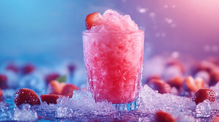Colorful Frozen Slushies Splashing with Summer Vibes