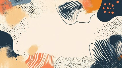 Abstract Colorful Background with Artistic Shapes