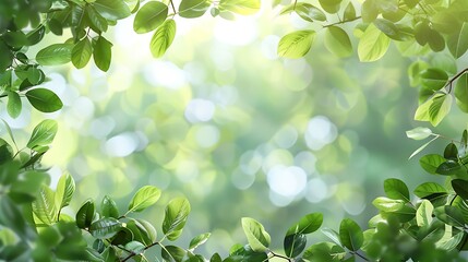 green leaves background