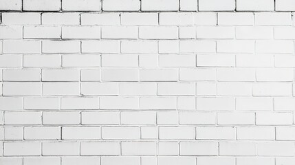 Obraz premium White Brick Wall Texture for Background Use