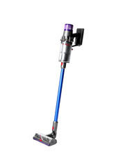 Modern wireless handheld vacuum cleaner isolated on white