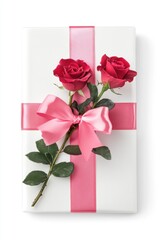 Lovely pink feminine tone gift box for Valentine’s Day, Mother's Day.