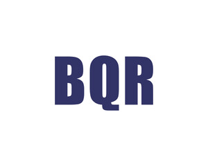 Obraz premium BQR logo design vector template. BQR