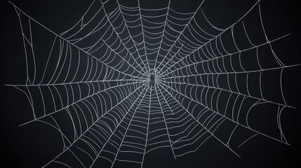 Spider web. Halloween decoration element.