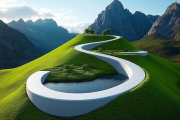 A futuristic environmental restoration project, where advanced technology is used to repair the damage caused by past environmental challenges like deforestation and pollution