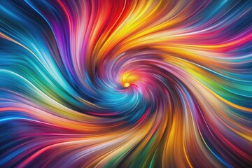 Obraz premium Vibrant colored streaks and swirls create a mesmerizing abstract background with dynamic motion blur effect, evoking a sense of energy and movement.