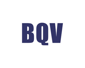 BQV Logo design vector template. BQV